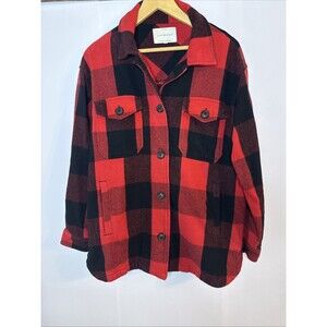 Lucky Brand Mens Flannel Shirt Small Red Buffalo Plaid Cotton Cabincore Outdoor‎